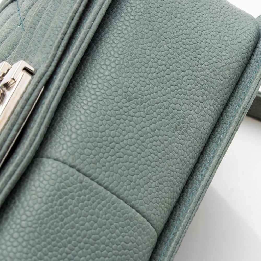 Chanel Matte Caviar Leather Old Medium Boy Bag - FINAL SALE - Picture 12 of 15
